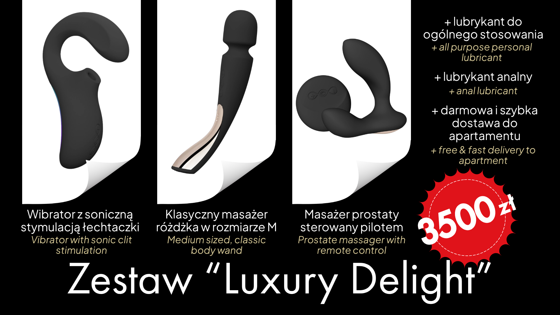 Zestaw gadżetów Luxury Delight